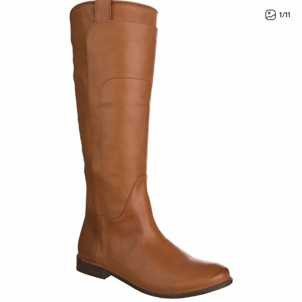 NWT FRYE Womens Tall Riding Boots - Tan Leather